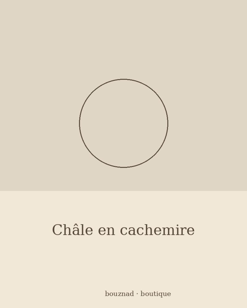 Châle en cachemire