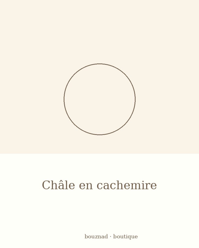 Châle en cachemire