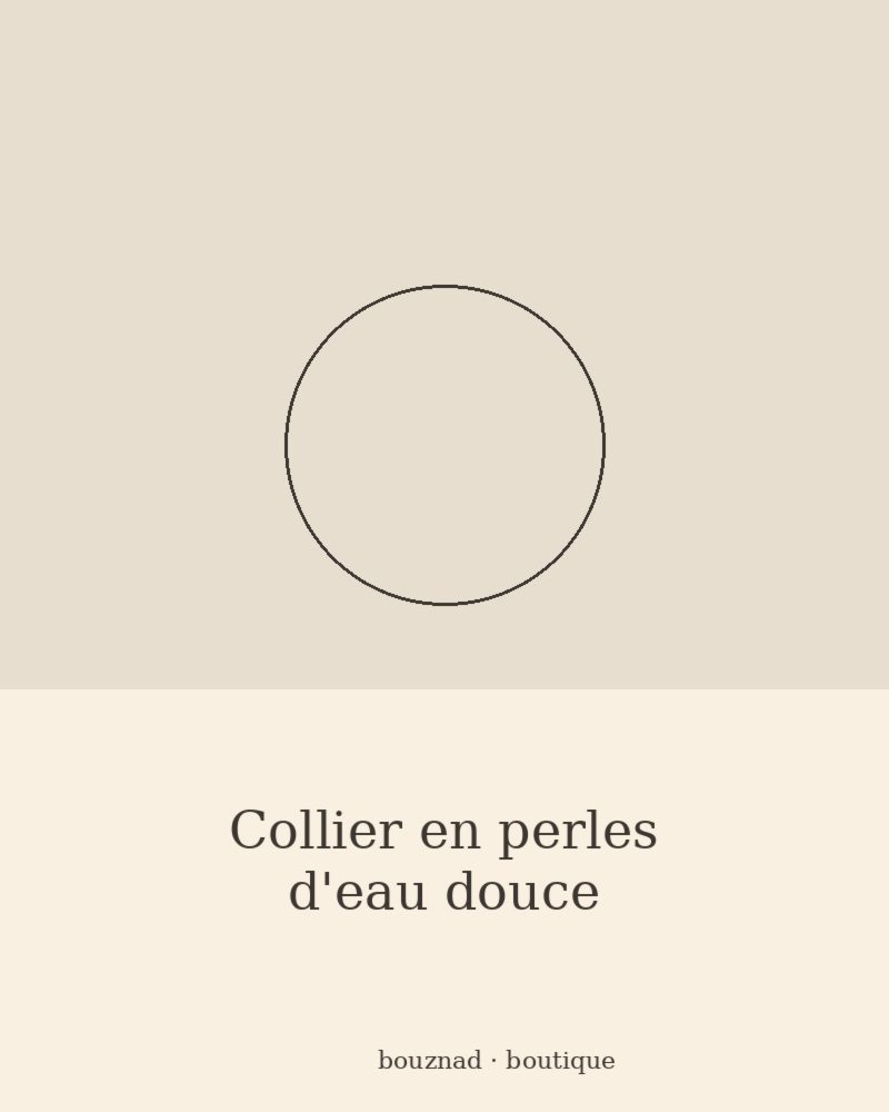 Collier en perles d'eau douce