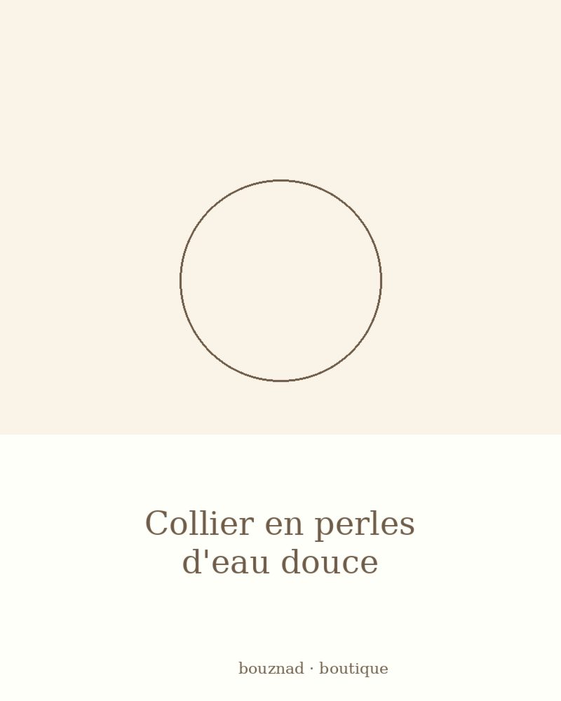 Collier en perles d'eau douce