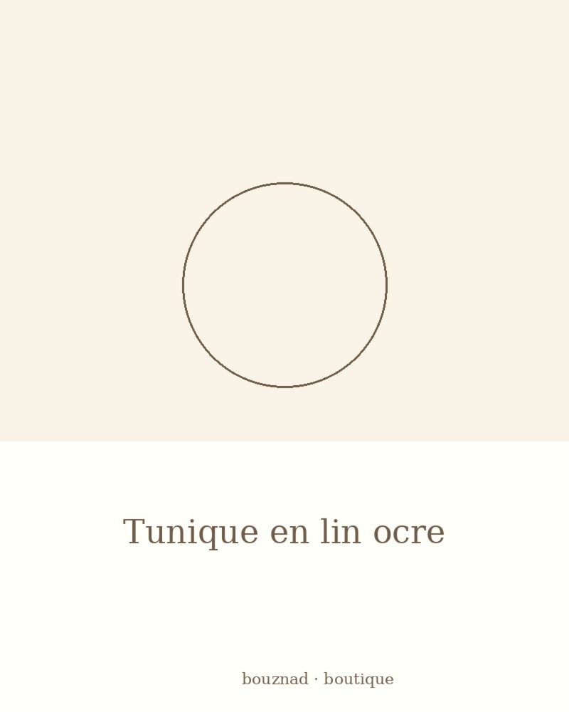 Tunique en lin ocre