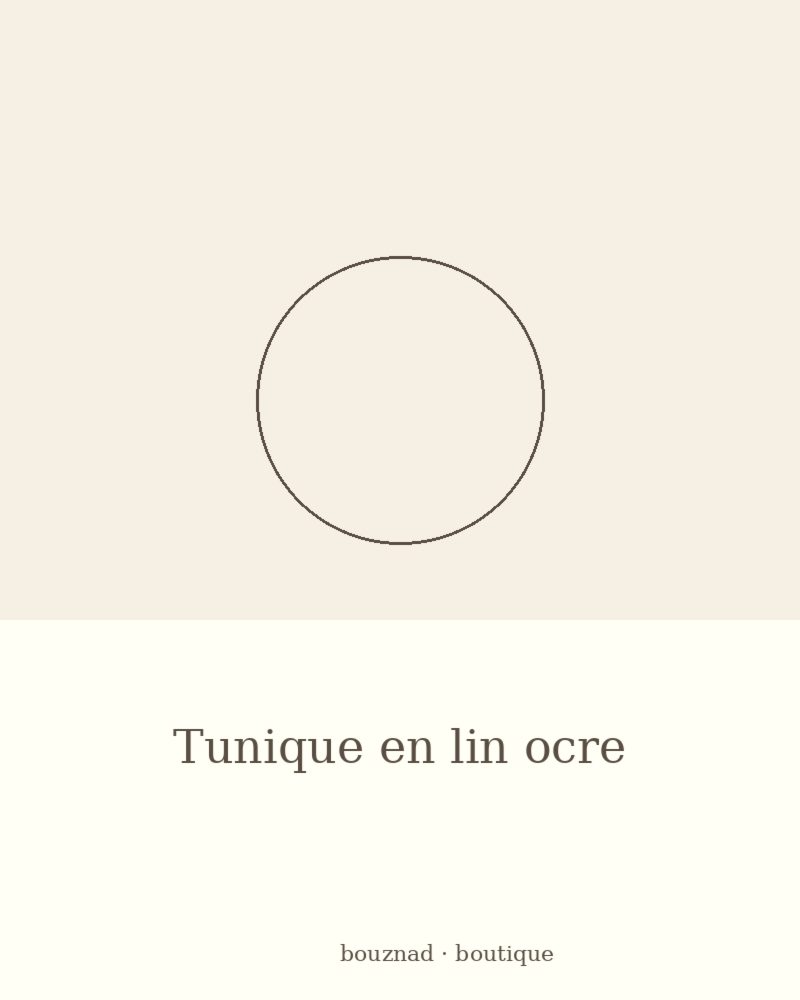 Tunique en lin ocre